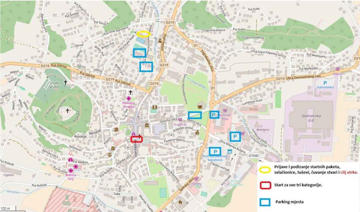 sinj karta grada Događaj :: Sinj Trail 2018   5. kolo Dalmatinske Trail Lige  sinj karta grada